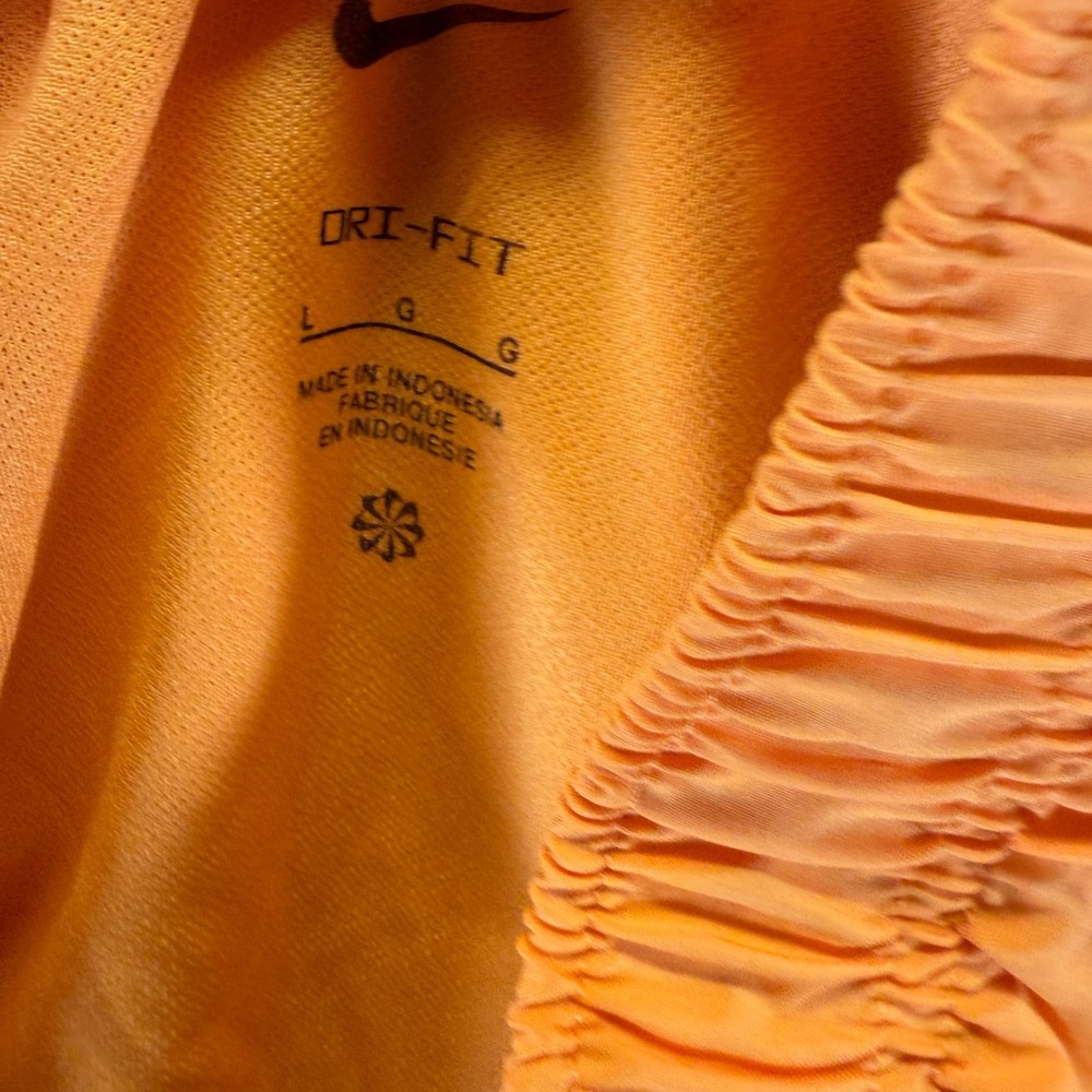 Nike Dri-Fit Shorts Womens L Yellow Athletic Activewear Running Performance Gym - Picture 3 of 7